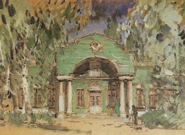 Die Larin`s Garten. Skizze der Satz für die P. Tschaikowskys Ope Die Larin`s Garten. Skizze der Satz für die P. Tschaikowskys Ope