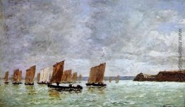 Camaret, Fischerboote vor der Küste Camaret, Fischerboote vor der Küste