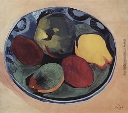 Fruits auf der blauen Platte Fruits auf der blauen Platte