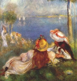 Mädchen am Ufer des Meeres Mädchen am Ufer des Meeres