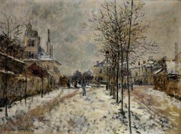 Schnee-Effekt, der Boulevard de Pontoise bei Argenteuil Schnee-Effekt, der Boulevard de Pontoise bei Argenteuil