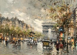 Champs Elysees, Arc de Triomphe Champs Elysees, Arc de Triomphe