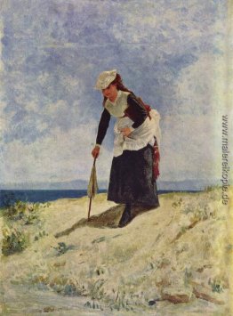 Frau auf dem Strand Frau auf dem Strand