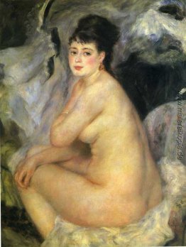 Nude Seated auf einem Sofa Nude Seated auf einem Sofa