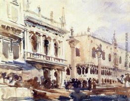 Die Piazzetta und dem Dogenpalast Die Piazzetta und dem Dogenpalast
