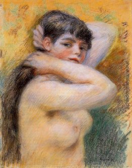 Junge Frau bei der Toilette Junge Frau bei der Toilette