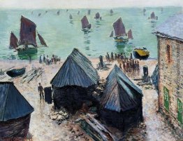 Die Abfahrt der Boote, Etretat Die Abfahrt der Boote, Etretat
