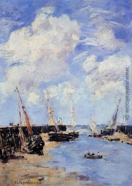 Trouville, die Jettys, Ebbe Trouville, die Jettys, Ebbe