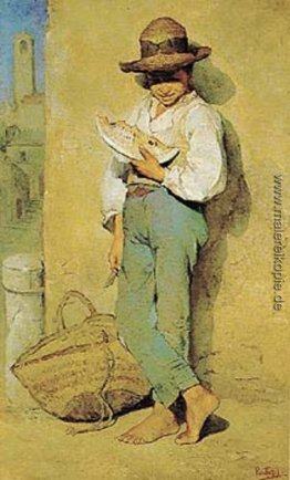 Jungen essen Wassermelone Jungen essen Wassermelone