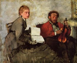 Violinist und junge Frau Violinist und junge Frau