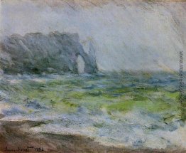 Das Manneport, Etretat im Regen Das Manneport, Etretat im Regen