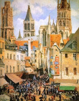 Der alte Markt in Rouen Der alte Markt in Rouen