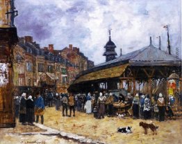 Market Day am Trouville, Normandie Market Day am Trouville, Normandie