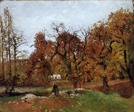 Herbst-Landschaft, in der Nähe von Pontoise Herbst-Landschaft, in der Nähe von Pontoise