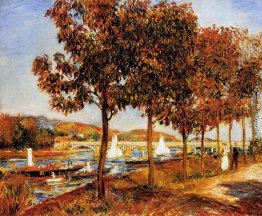 Die Brücke von Argenteuil im Herbst Die Brücke von Argenteuil im Herbst