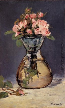 Moss Rosen in einer Vase Moss Rosen in einer Vase
