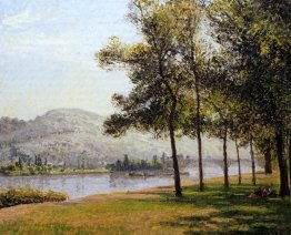 Der Cours la Reine in Rouen Morgen, Sonnenlicht Der Cours la Reine in Rouen Morgen, Sonnenlicht