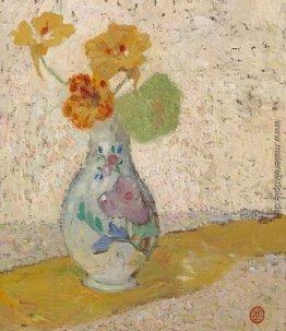 Drei Blumen in einem Vase Drei Blumen in einem Vase