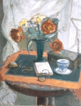 Stillleben mit Pfingstrosen und Clock Stillleben mit Pfingstrosen und Clock