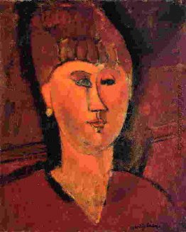 Leiter der rothaarige Frau Leiter der rothaarige Frau