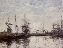 Deauville, den Hafen Deauville, den Hafen