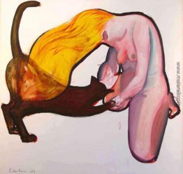 Mädchen und Katze Mädchen und Katze