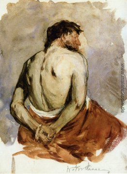 Zurück von einem Männliche Figur Zurück von einem Männliche Figur