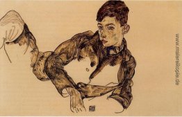 Reclining Boy auf den Ellbogen gestützt Reclining Boy auf den Ellbogen gestützt