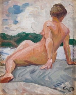 Modell auf der Klippe Modell auf der Klippe