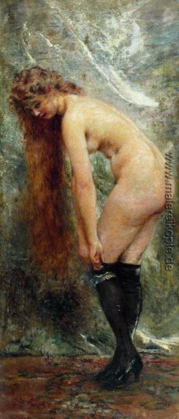 Nude Woman in Black Stockins Nude Woman in Black Stockins