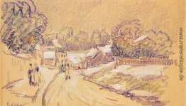Früher Schnee bei Louveciennes Früher Schnee bei Louveciennes