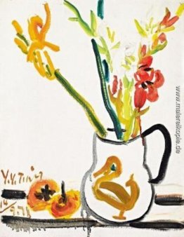 Persimmons und Blumen Persimmons und Blumen