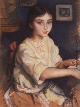 Portrait O.I. Rybakova in der Kindheit Portrait O.I. Rybakova in der Kindheit
