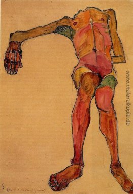 Seated Male Nude, Right Hand Ausgestreckte Seated Male Nude, Right Hand Ausgestreckte