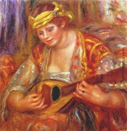 Frau mit einer Mandoline Frau mit einer Mandoline