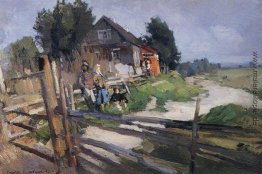 Landschaft mit Zaun Landschaft mit Zaun