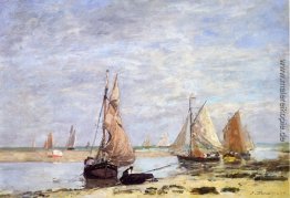 Segelboote in der Nähe von Trouville Segelboote in der Nähe von Trouville