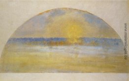 Sonnenuntergang mit Nebel, Eragny Sonnenuntergang mit Nebel, Eragny