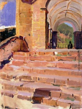 Kirche Roncal Treppen Kirche Roncal Treppen