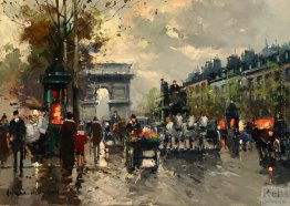 Champs Elysees, Arc de Triomphe Champs Elysees, Arc de Triomphe