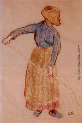 Bauer mit Heugabel Bauer mit Heugabel