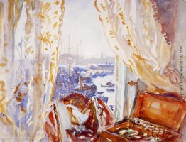 Ansicht von einem Fenster, Genua Ansicht von einem Fenster, Genua