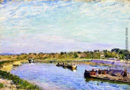 Der Hafen von Saint Mammes, Morgen Der Hafen von Saint Mammes, Morgen