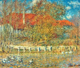 Der Teich mit Enten im Herbst Der Teich mit Enten im Herbst