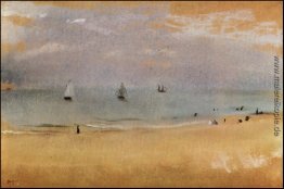 Strand mit Segelboote Strand mit Segelboote