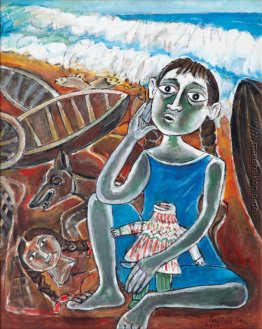 Mädchen mit dem gebrochenen Puppe Mädchen mit dem gebrochenen Puppe