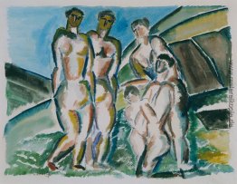 Landschaft und Badegäste Landschaft und Badegäste