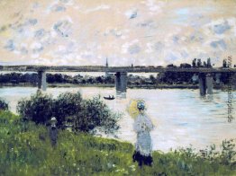 Die Promenade in der Nähe der Brücke von Argenteuil Die Promenade in der Nähe der Brücke von Argenteuil