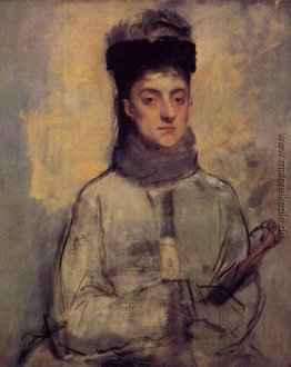 Frau mit einem Regenschirm Frau mit einem Regenschirm