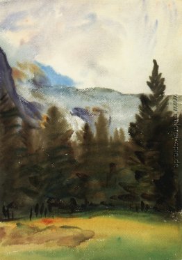 Purtud Tannen und Schnee-Berge Purtud Tannen und Schnee-Berge
